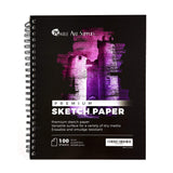 Castle Art Supplies Artists Sketch Books (2 Sketch Pad Pack) 9" x 12", 200 Sheets of Sketch Paper Ideal for Drawing and School Supplies - Acid Free and Excellent Value