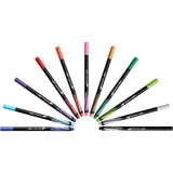 BIC Intensity Fineliner Marker Pen Easel Pack, Fine/Medium Point, Assorted Colors, 24-Count