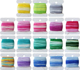 Rainbow Color Embroidery Floss String Kits - Cross Stitch Threads Set - Friendship Bracelets Floss bobbins- Crafts Floss-108 Pcs 8m Mercerized Embroidery Floss bobbins and Free Set of Tool Kits