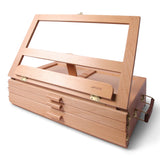 Desk Easel - Table Desk Top Easel Box with Art Supply Storage Drawer, Adjustable Easel for Painting, Drawing & Sketching