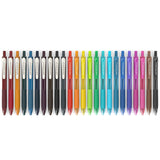 Arteza Colored Gel Pens, 24 Pack of Assorted Colors, 10 Vintage and 14 Vibrant Colors, 0.7 mm Fine Tip, Retractable, For Journaling, Drawing, Doodling, and Notetaking