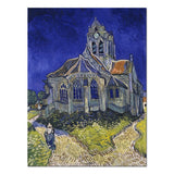 Wieco Art Church at Auvers Giclee Canvas Prints Wall Art by Vincent Van Gogh Famous Paintings Reproduction Modern Classic Abstract Artwork Landscape Pictures for Wall Decor Home Office Decorations