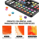 48 Watercolor Paints Set, AGPTEK Watercolor Professional Paint in Tin Box, Easy Mixed and Fast Dried, Portable Painting Set for Beginners, Artists and Kids