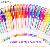 Glitter Gel Pens, 24 Color Gel Pen Glitter Markers for Bullet Journal, Medium Point Drawing Pen for Adult Coloring Books Doodling, 40% More Ink & Great Gift Idea for Kids