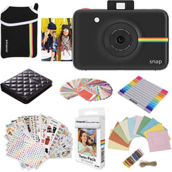 Polaroid Snap Instant Digital Camera (Black) Protective Bundle with 20 Sheets Zink Paper