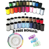 ARTIKA Sewing KIT, Over 130 DIY Premium Sewing Supplies, Mini Sewing kit, 38 Spools of Thread - 20 Most Useful Colors & 18 Multi Colors, Extra 40 Quality Sewing pins, Travel, Kids, Beginners