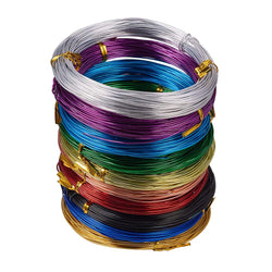 PandaHall Elite 10 Rolls Aluminum Craft Wire 18 Gauge Flexible Artistic Floral Jewelry Beading Wire 10 Colors for DIY Jewelry Craft Making Each Roll 65 Feet