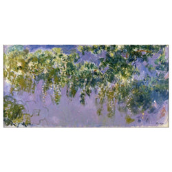 Wieco Art Wisteria Giclee Canvas Prints Wall Art of Claude Monet Famous Oil Paintings Reproduction Artwork Modern Impressionist Flower Pictures for Home Decorations for Living Room Bedroom Kitchen L