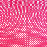 Cotton Printed Polka Dot Fabric 45" Wide 100% Cotton By The Yard Fuchsia