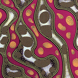 ITY African Print Fabric Stream (13-2) Polyester Lycra Knit Jersey 2 Way Spandex Stretch 58" Wide