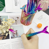 Yarachel Mermaid Pen - 20 Pack Cute Creative 0.5mm Black Gel Ink Refills Ballpoint Pens Gifts Pen for School Office Party Kids Girls Women Coworkers Gift Supplies