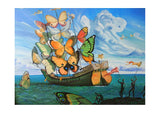 Spiffing Prints Salvador Dali - Butterfly Sails - Large - Matte - Unframed