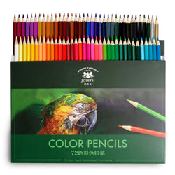 JS 72 Professional Colored Pencil Set for Adult Coloring Books - Premium Art Coloring Pencils kit with Vibrant Color- Perfect Holiday Gifts for Artist Drawing - Oil Based Soft Core