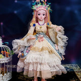 Twelve Constellations BJD Dolls,1/3 SD Doll 60Cm 19 Movable Ball Jointed Doll DIY Toys Fully Poseable Fashion Doll,Pisces