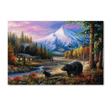 Routine Visitors by Chuck Black, 30x47-Inch Canvas Wall Art