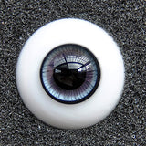 Clicked BJD Safety Eyes Supernatural Dark Gray Glass Eye for LUTS DOD Bears Dolls Mask Toy Halloween Props,18mm