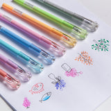 CHoSCH Flower Diamond Tip Gel Ink Rollerball Pens, Extra Fine Point Pen (0.5mm),8 Colors, 8-Count (8)