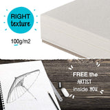 200 Sheets, Professional Sketch Book Set, 9"x12" with Spiral Bound - 2 x Sketch Pad with White Drawing Paper (100 g) - Blank Artist Sketchbook with Hardback Cover, Easy Tear Out for Drawing Pad