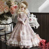 Y&D 1/4 BJD Doll Children's Creative Toys 44 cm SD Dolls with Full Set Clothes Shoes Wig Makeup 17.3 Inch Ball Jointed Doll for Girl Birthday Surprise Gift