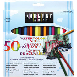 Sargent Art 22-7273 Watercolor Pencil Set, 50 Vibrant Colors