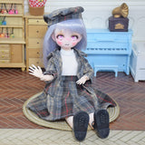 Yutotue 1/6 Ball Jointed BJD Dolls Cute Girls/Fashion Boys DIY Toys Full Set with Clothes Dress Outfits Shoes Wig Hair Makeup, Best Gift for Childrens (Emma (Anime Face Girl))