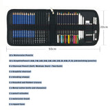 Sketch Pencils For Drawing,41 Piece Drawing Pencils,Colored Pencils Art Set with Drawing Tool in Pop Up Zipper Case,Perfect Gift for Beginners, Kids or Any Aspiring Artist