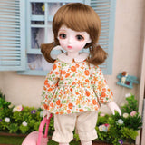 BJD Cute Clothes Decoration 1/6 SD Doll BJD Dolls Full Set 13 Jointed Dolls Toy Action Figure + Makeup + Accessory