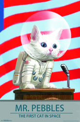 Trends International Fallout 4 - Mr. Pebbles - The First Cat in Space Wall Poster, 22.375" x 34", Unframed Version