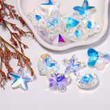 28 Pcs Mix Shapes Glass Crystal AB Loose Beads Pendant Crystal Gemstone for Jewelry Making Decorations ...