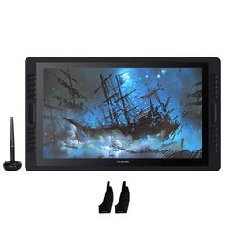 2019 Huion KAMVAS Pro 22 Graphic Drawing Monitor Pen Display Tilt Function Battery-Free Stylus 8192 Pen Pressure with 20 Express Keys and 2 Touch Bars - 21.5 Inches
