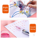 ZZKOKO Calligraphy Ink, 12 Colorful Dip Pen Ink Set, Non-Carbon Drawing Art Craft Inks Bottles, Total 6.0 oz, Set of 12