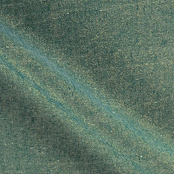 Robert Kaufman 0539413 Essex Yarn Dyed Metallic Linen Blend Emerald Fabric by The Yard