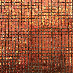 Hologram Square Sequins Fabric 8mm for Decoration and Crafts 44/45" Wide By The Yard (Orange)