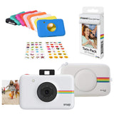 Polaroid Snap Instant Digital Camera (White) Protective Kit with 20 Sheets Zink Paper