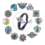 12 PCS Snap Jewelry Snaps 18mm Snap on Jewelry Charms with Bracelet Set,Snaps Charm Button for Snap Jewelry Necklace Bracelet