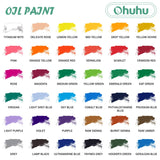 Ohuhu Oil Paint Set, 36 Oil-Based Colors, Artists Paints Oil Painting Set, 12ml x 24 Tubes Great Valentine's Day Back to School Gifts Ideal