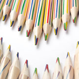 ThEast 30 PCS Rainbow Color Pencils 4-in-1 Color Pencils Assorted Colors for Art Drawing, Coloring, Sketching,Pencils For Drawing Stationery (Rainbow color 30PCS)
