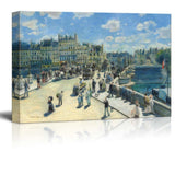 wall26 - Pont Neuf, Paris by Pierre-Auguste Renoir - Canvas Print Wall Art Famous Painting Reproduction - 16" x 24"