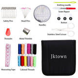 Sewing KIT,JKtown Portable Basic Sewing Accessories,Spools of Thread, Mini sew Kits Supplies for Beginners,Traveller,Emergency,Family Starter to Mending and Repair (74)