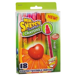 Scented Crayons, Gel, Assorted, 12/pack
