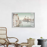 ItalianItalian Cityscape Canvas Wall Art: Venice City View Picture Seaside Country Painting Print for Room (36'' x 24'' x 1 Panel)