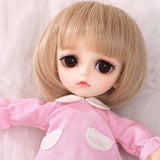BJD Doll, 1/8 SD Dolls 6 Inch 19 Ball Jointed Doll Cosplay Fashion Dolls DIY Toys with Full Set Clothes Shoes Wig Makeup, Best Gift for Girls