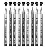 Black Micro-Pen Fineliner Ink Pens,Waterproof Archival Ink Micro Fine Point Drawing Pens for Sketching, Anime, Office Writing,Comic, Artist Illustration, Technical Drawing