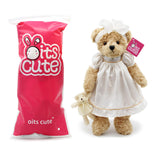 Oitscute Teddy Bears Baby Cute Soft Plush Stuffed Animal Toy for Girl Women 16" (Brown Bear Wearing White Sleepwear)