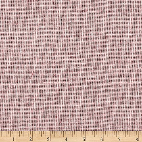 Robert Kaufman Kaufman Essex Yarn Dyed Linen Blend Homespun Fabric by the Yard, Scarlet