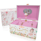 The Memory Building Company Musical Ballerina Jewelry Box for Girls & Little Girls Jewelry Set - 3 Dancer Gifts for Girls...