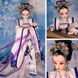 MLyzhe Bjd Jointed Doll 13'' 12 Ball Joints Model Alter Geiger Girl Female Chest Female Body Dolls Best Gift for Girls