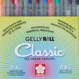 Sakura 37460 GELLY ROLL MED POINT 10PK.SET AST.CLRS, Medium, Multicolor