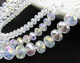 Bingcute Wholesale 5040 Crystal Rondelle AB Beads for Jewelry Making Choice 4mm 6mm 8mm 10mm 12mm