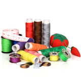 Sewing Threads Kit, with Colors Spools of Thread & Multiple Sewing Supplies for Adults & Kids DIY, Handicraft Class, Travel, Home